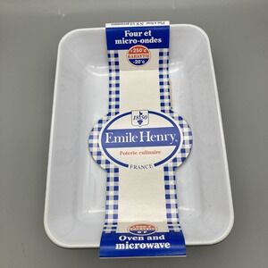 VTG 1996 Emile Henry Green Miniature Casserole Dish Rectangular 7.25" X 5.5" New